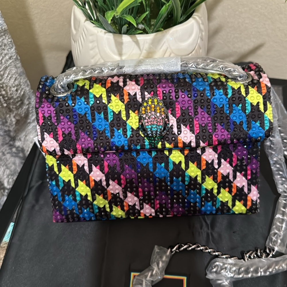 Kurt Geiger London Mini Kensington Crystal Convertible Crossbody Bag